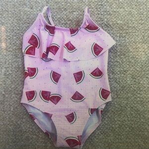 Pink Watermelon Kids Swim One Piece